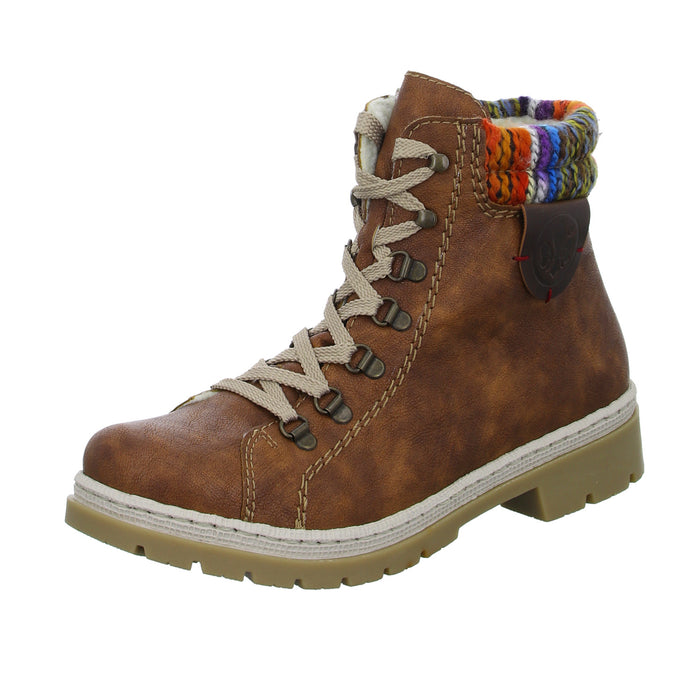 Rieker Schnürstiefelette Warmfutter bis 35mm Absatz (casual) - SchuhEggers.de