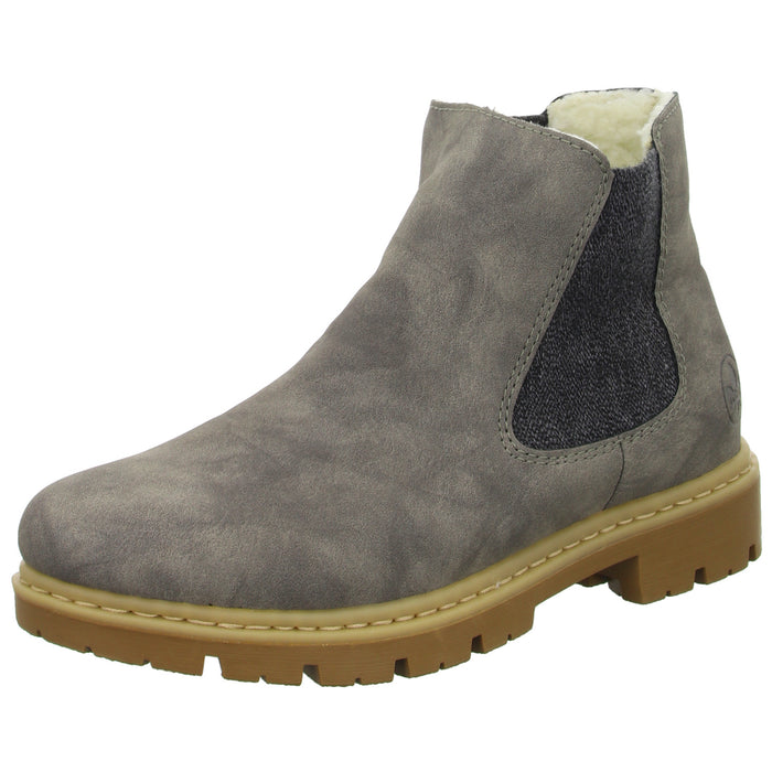 Rieker Schlupf-/Reißverschlußstiefelette Warmfutter bis 35mm Absatz (casual) - SchuhEggers.de