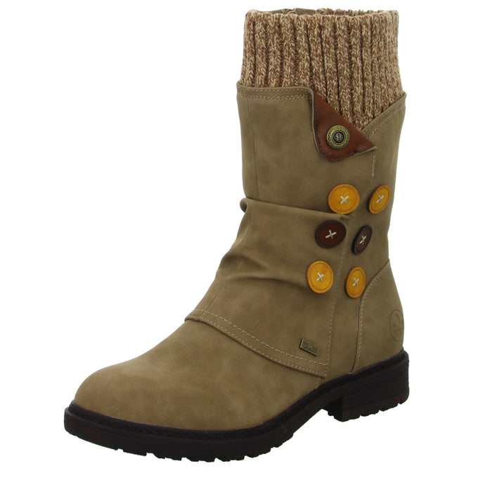 Rieker Schlupf-/Reißverschlußstiefelette Warmfutter bis 35mm Absatz (casual) - SchuhEggers.de