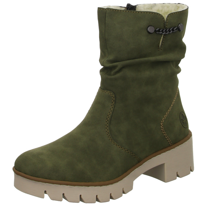 Rieker Schlupf-/Reißverschlußstiefelette Warmfutter bis 35mm Absatz (casual) - SchuhEggers.de