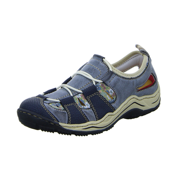 Rieker Slipper/Kletthalbschuh luftdurchlässig (durchbrochenes/geflochtenes Obermaterial) - SchuhEggers.de