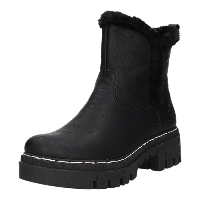 Rieker Schlupf-/Reißverschlußstiefelette Warmfutter bis 35mm Absatz (casual)