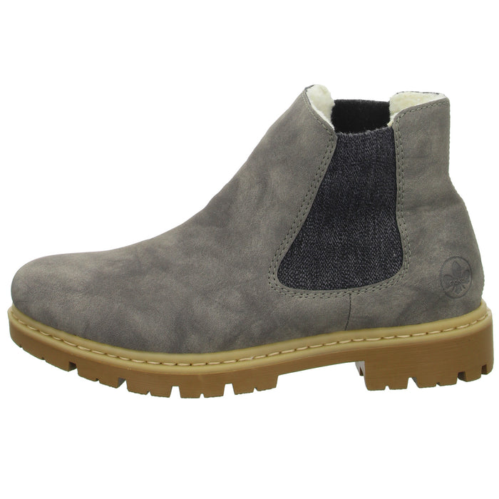 Rieker Schlupf-/Reißverschlußstiefelette Warmfutter bis 35mm Absatz (casual) - SchuhEggers.de