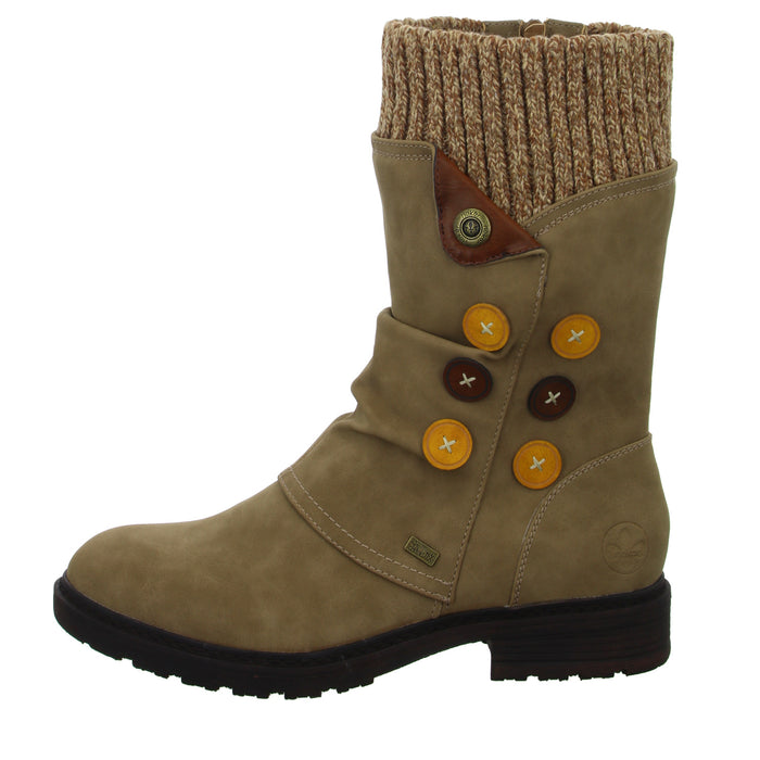 Rieker Schlupf-/Reißverschlußstiefelette Warmfutter bis 35mm Absatz (casual) - SchuhEggers.de