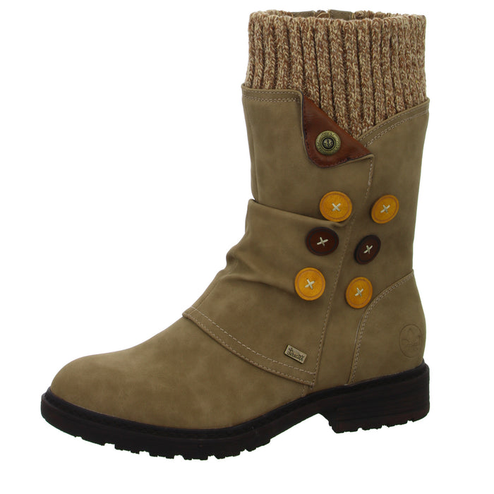 Rieker Schlupf-/Reißverschlußstiefelette Warmfutter bis 35mm Absatz (casual) - SchuhEggers.de