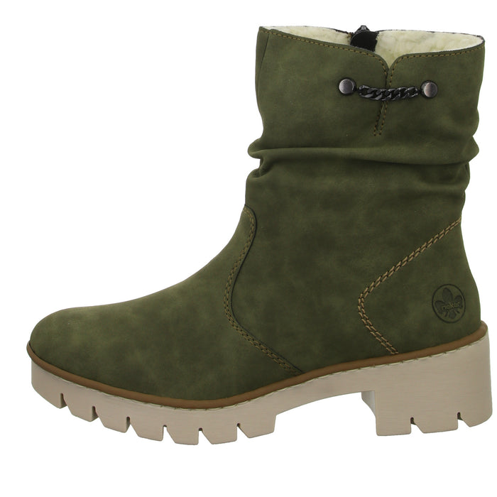 Rieker Schlupf-/Reißverschlußstiefelette Warmfutter bis 35mm Absatz (casual) - SchuhEggers.de