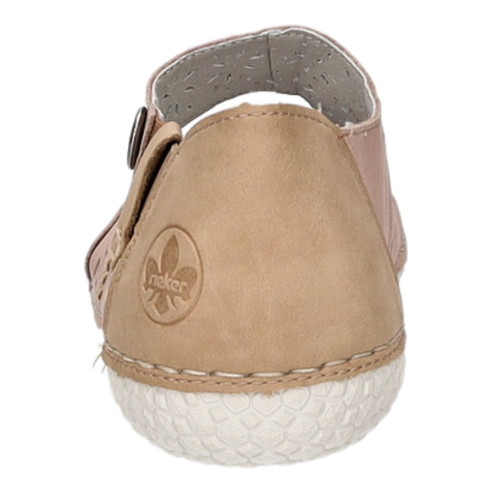 Rieker Slipper/Kletthalbschuh luftdurchlässig (durchbrochenes/geflochtenes Obermaterial) - SchuhEggers.de