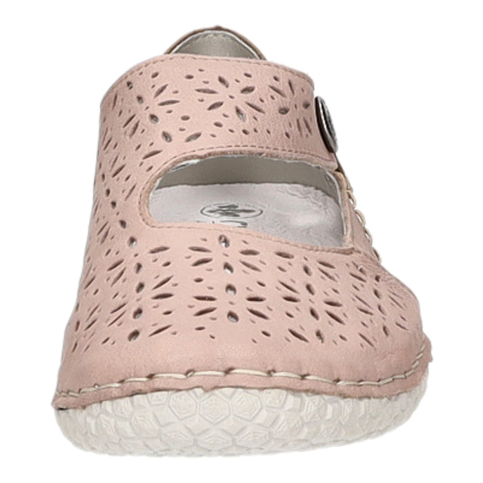 Rieker Slipper/Kletthalbschuh luftdurchlässig (durchbrochenes/geflochtenes Obermaterial) - SchuhEggers.de