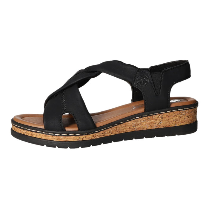 Rieker Keil Sandalette ab 30mm Sohlenhöhe - SchuhEggers.de