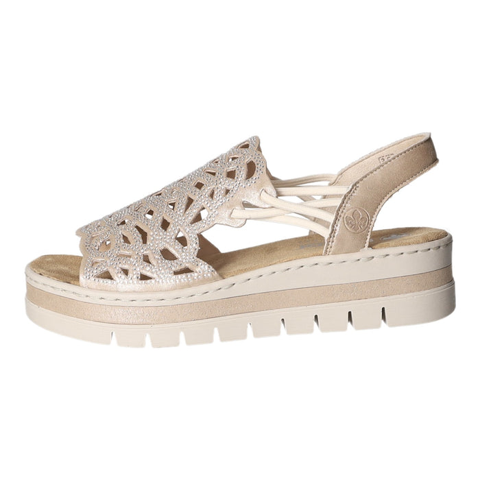 Rieker Keil Sandalette ab 30mm Sohlenhöhe - SchuhEggers.de