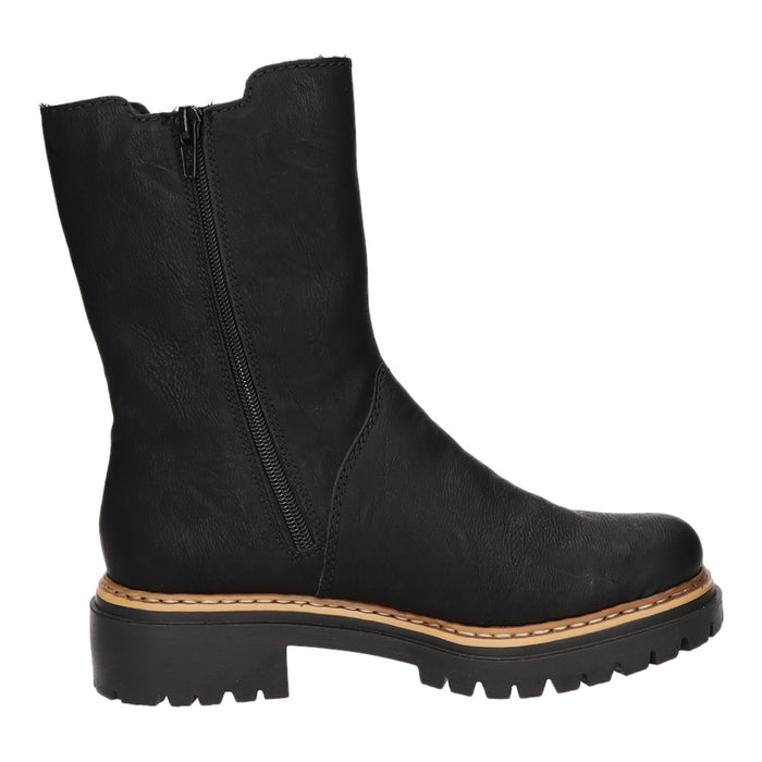 Rieker Schlupf-/Reißverschlußstiefelette Warmfutter bis 35mm Absatz (casual)