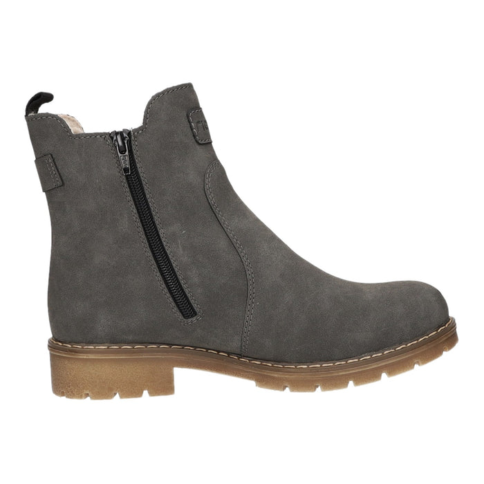 Rieker Schlupf-/Reißverschlußstiefelette Warmfutter bis 35mm Absatz (casual)