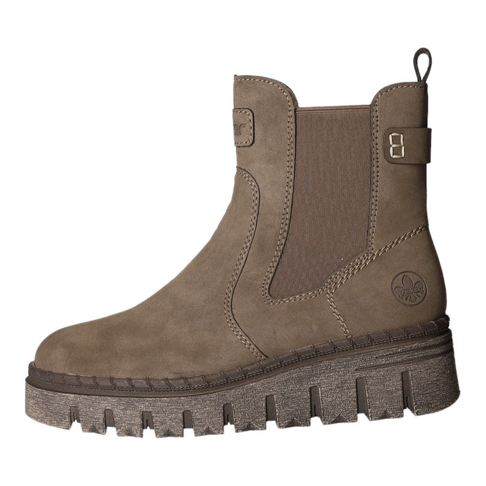 Rieker Schlupf-/Reißverschlußstiefelette Warmfutter bis 35mm Absatz (casual)