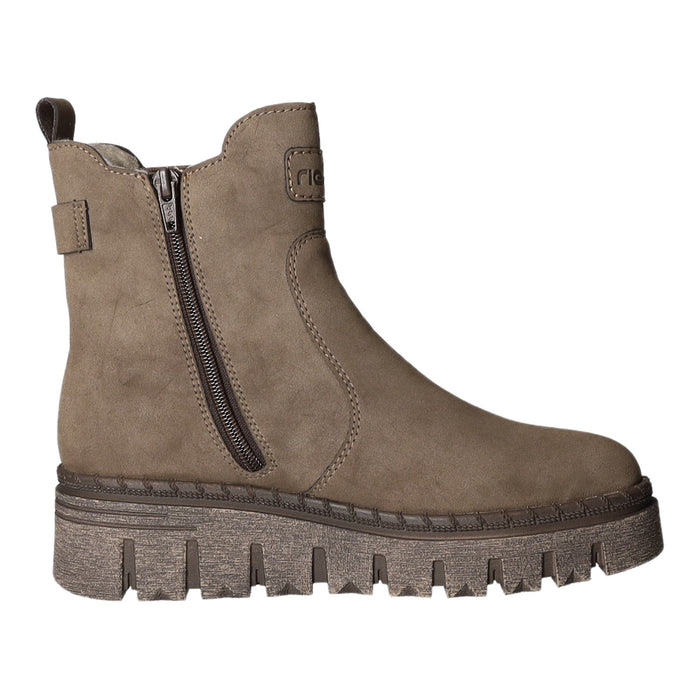 Rieker Schlupf-/Reißverschlußstiefelette Warmfutter bis 35mm Absatz (casual)