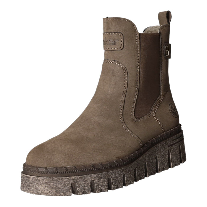 Rieker Schlupf-/Reißverschlußstiefelette Warmfutter bis 35mm Absatz (casual)
