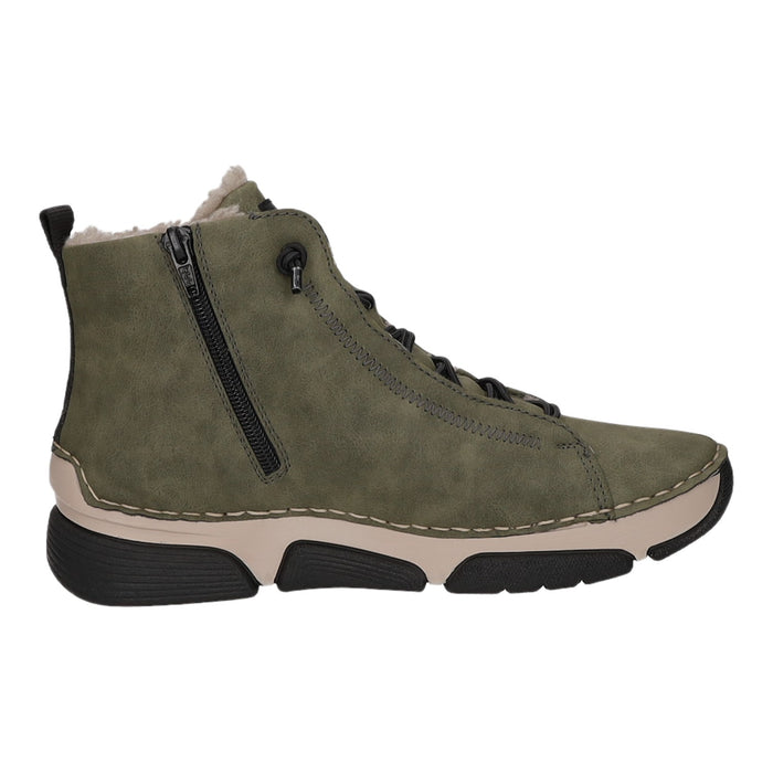 Rieker Schlupf-/Reißverschlußstiefelette Warmfutter bis 35mm Absatz (casual)
