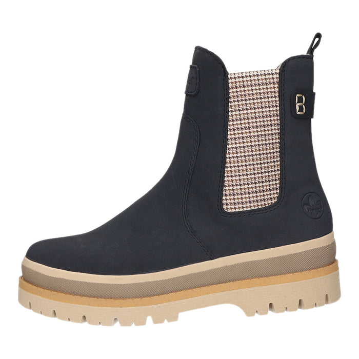 Rieker Schlupf-/Reißverschlußstiefelette Warmfutter bis 35mm Absatz (casual)