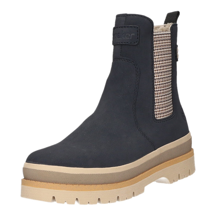 Rieker Schlupf-/Reißverschlußstiefelette Warmfutter bis 35mm Absatz (casual)