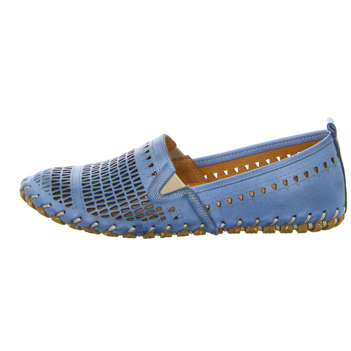 Cosmos Comfort Slipper/Kletthalbschuh luftdurchlässig (durchbrochenes/geflochtenes Obermaterial) - SchuhEggers.de