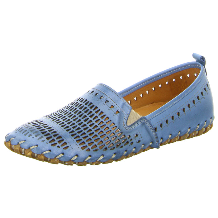 Cosmos Comfort Slipper/Kletthalbschuh luftdurchlässig (durchbrochenes/geflochtenes Obermaterial) - SchuhEggers.de