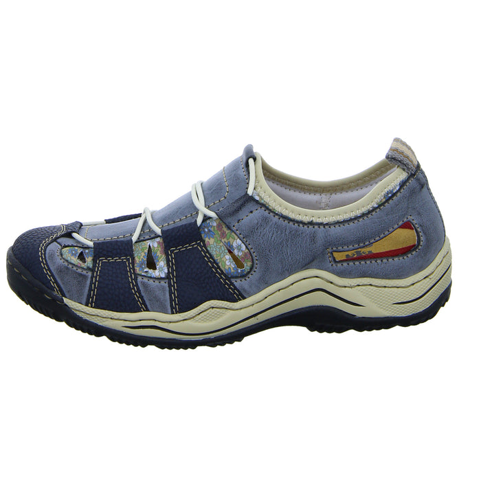 Rieker Slipper/Kletthalbschuh luftdurchlässig (durchbrochenes/geflochtenes Obermaterial) - SchuhEggers.de