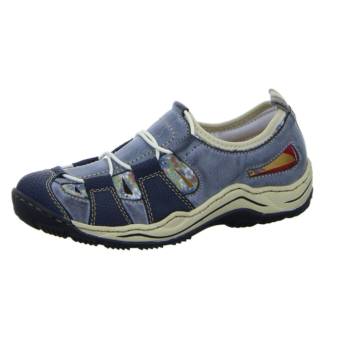 Rieker Slipper/Kletthalbschuh luftdurchlässig (durchbrochenes/geflochtenes Obermaterial) - SchuhEggers.de