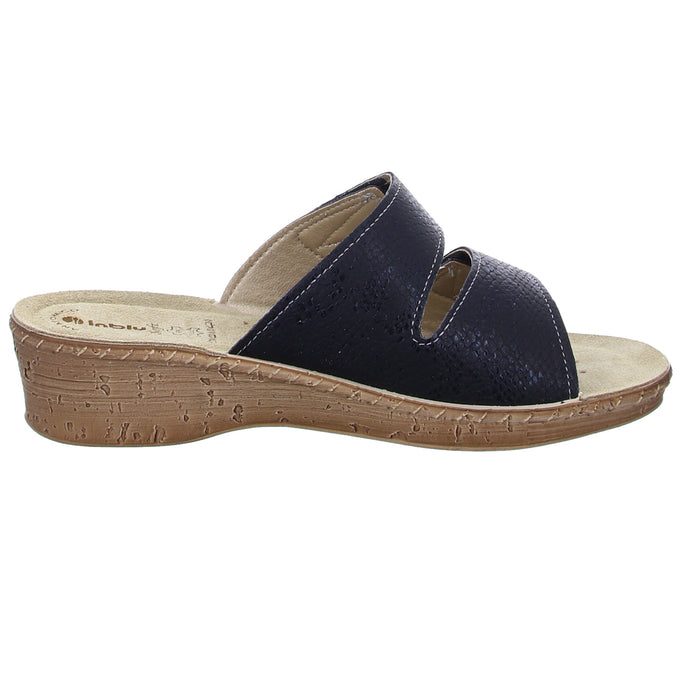 Inblu mules with extra width from 30mm sole height