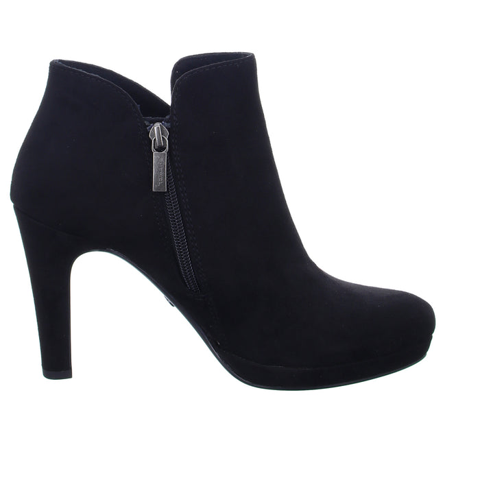 Tamaris slip-on/zip-up ankle boots with cold lining from 35mm heel