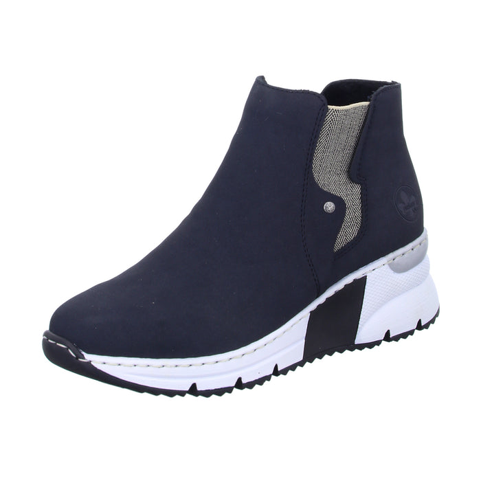 Rieker slip-on/zip-up ankle boots with cold lining from 35mm heel