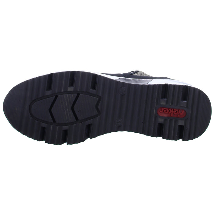 Rieker slip-on/zip-up ankle boots with cold lining from 35mm heel