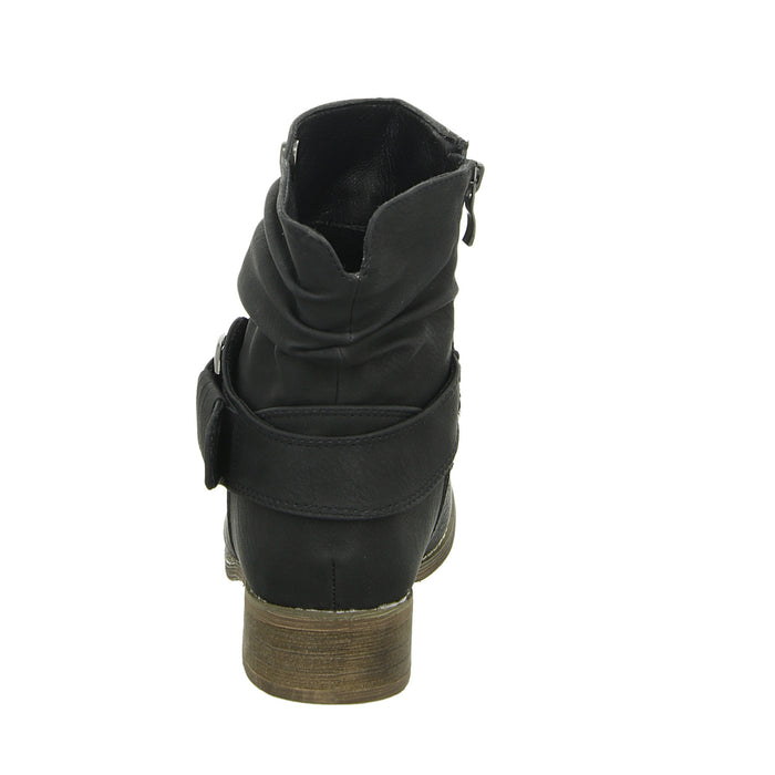 Alyssa slip-on/zip-up ankle boots with cold lining up to 35mm heel (casual)