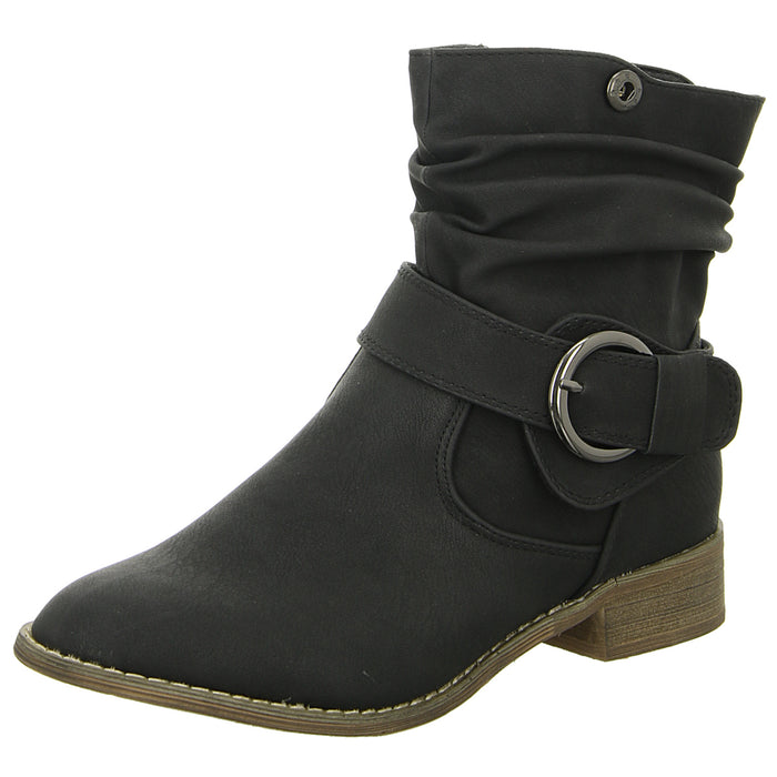 Alyssa slip-on/zip-up ankle boots with cold lining up to 35mm heel (casual)