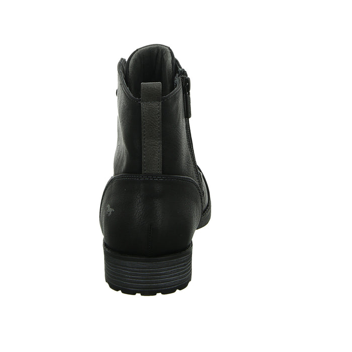 MUSTANG lace-up ankle boots with warm lining up to 35mm heel (casual)