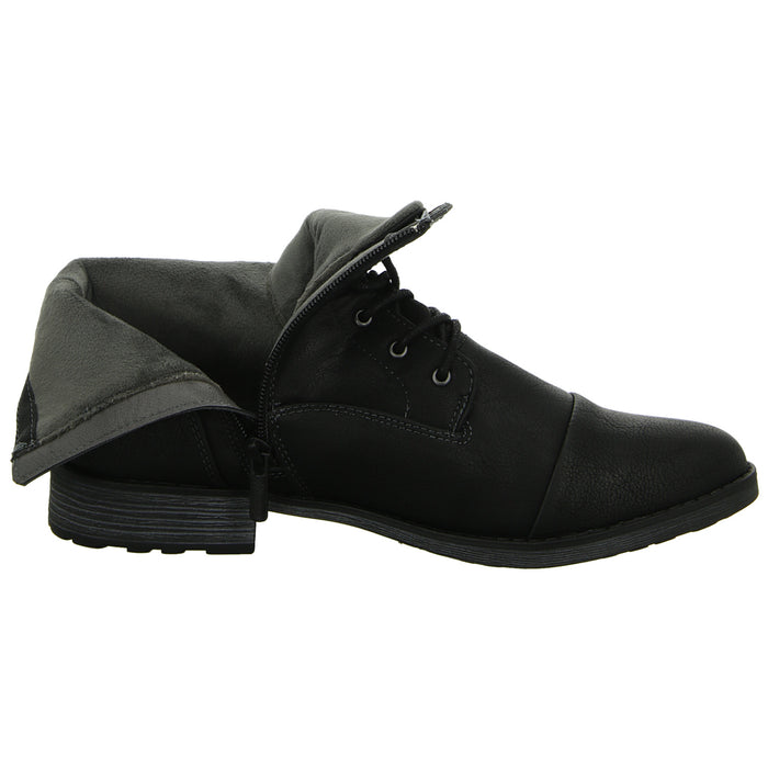 MUSTANG lace-up ankle boots with warm lining up to 35mm heel (casual)