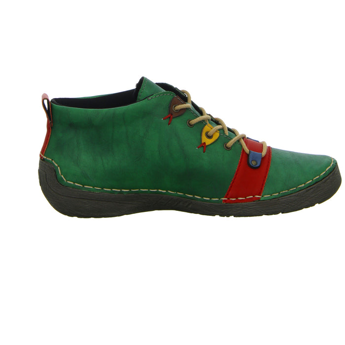 Rieker lace-up ankle boots with warm lining up to 35mm heel (casual)