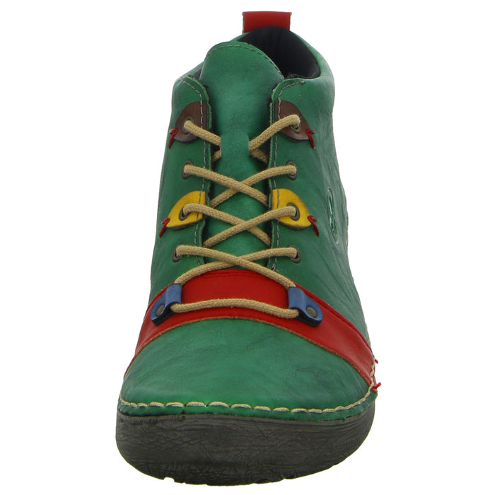 Rieker lace-up ankle boots with warm lining up to 35mm heel (casual)