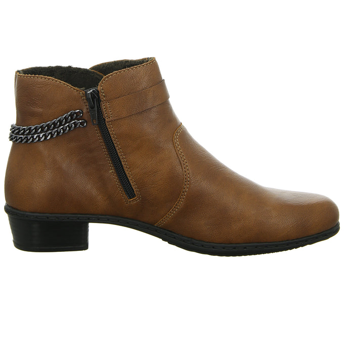 Rieker Schlupf-/Reißverschlußstiefelette Warmfutter ab 35mm Absatz - SchuhEggers.de