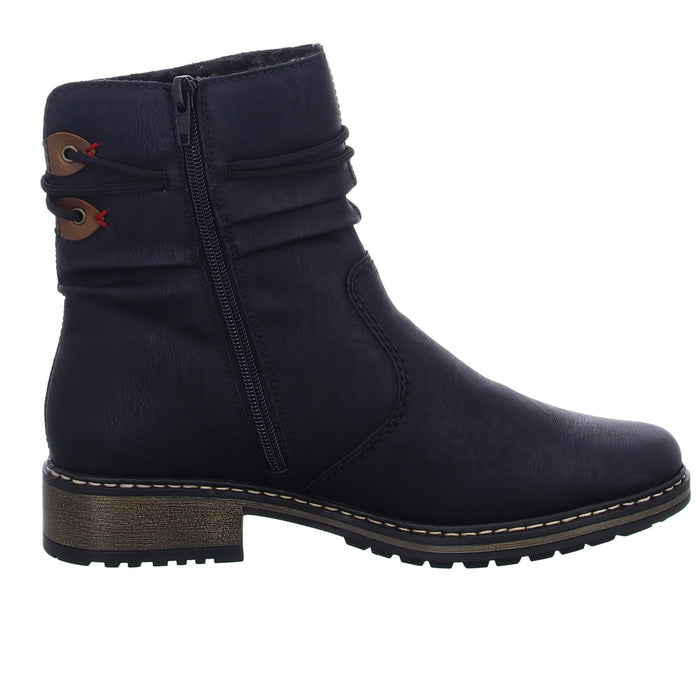 Rieker Schlupf-/Reißverschlußstiefelette Warmfutter bis 35mm Absatz (casual) - SchuhEggers.de