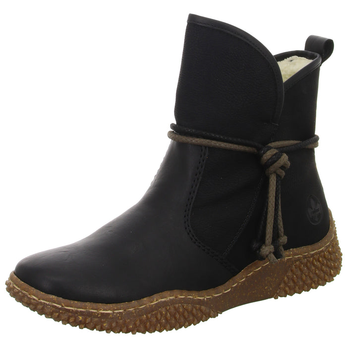 Rieker Schlupf-/Reißverschlußstiefelette Warmfutter bis 35mm Absatz (casual) - SchuhEggers.de