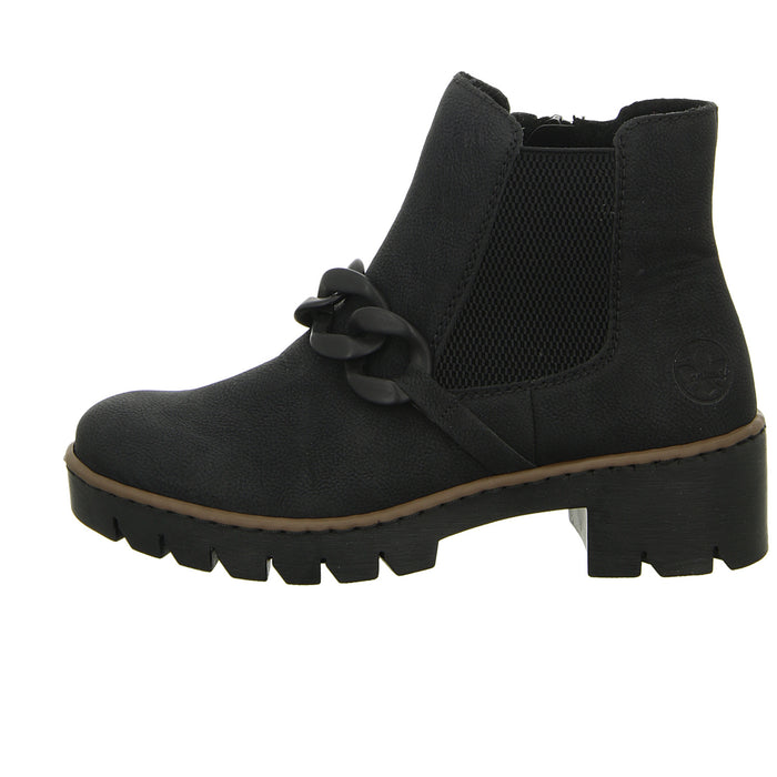 Rieker Schlupf-/Reißverschlußstiefelette Warmfutter bis 35mm Absatz (casual) - SchuhEggers.de