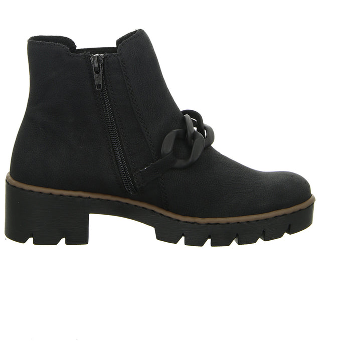 Rieker Schlupf-/Reißverschlußstiefelette Warmfutter bis 35mm Absatz (casual) - SchuhEggers.de