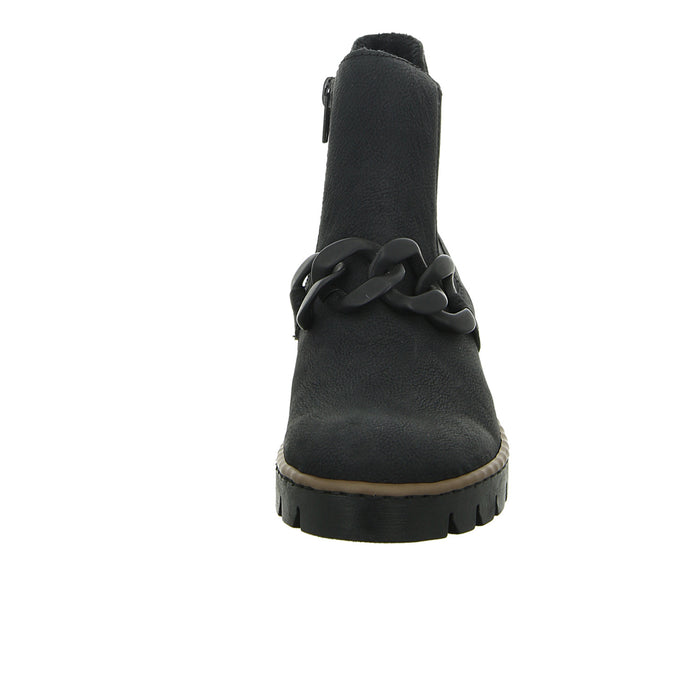 Rieker Schlupf-/Reißverschlußstiefelette Warmfutter bis 35mm Absatz (casual) - SchuhEggers.de