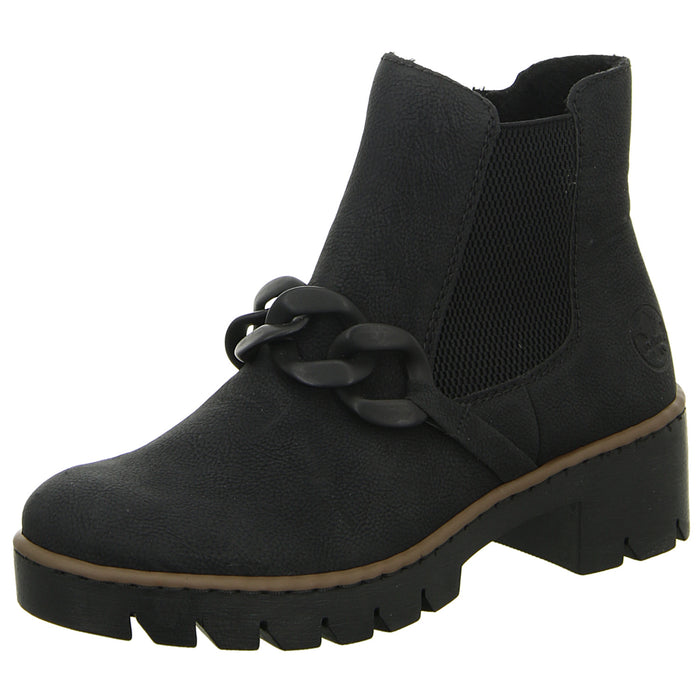 Rieker Schlupf-/Reißverschlußstiefelette Warmfutter bis 35mm Absatz (casual) - SchuhEggers.de