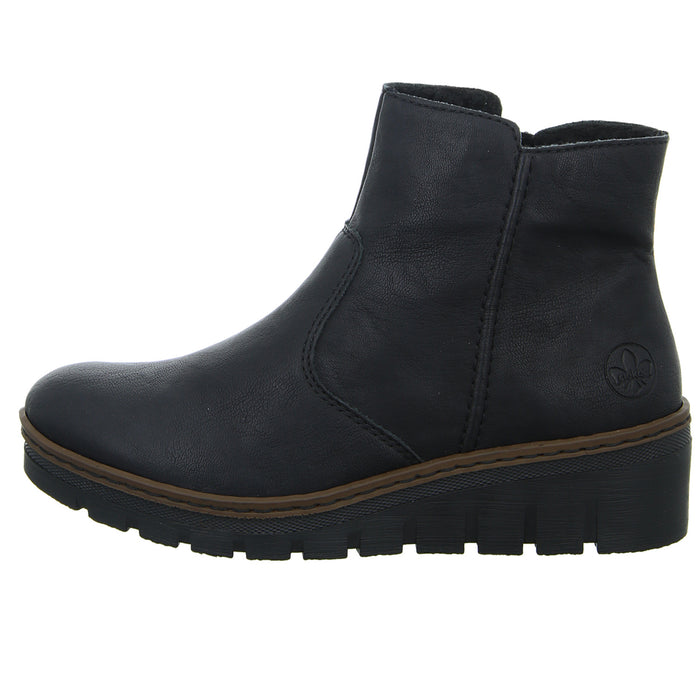Rieker Schlupf-/Reißverschlußstiefelette Warmfutter bis 35mm Absatz (casual) - SchuhEggers.de
