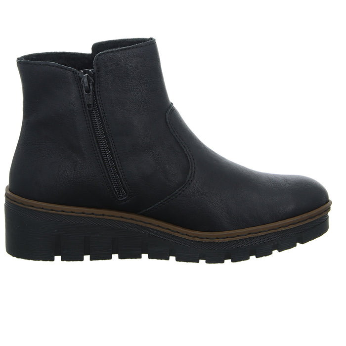 Rieker Schlupf-/Reißverschlußstiefelette Warmfutter bis 35mm Absatz (casual) - SchuhEggers.de