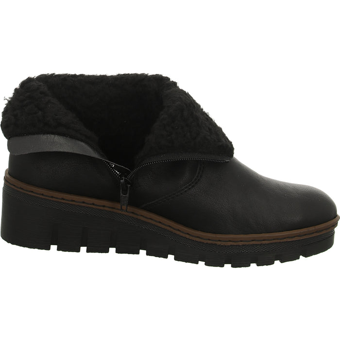 Rieker Schlupf-/Reißverschlußstiefelette Warmfutter bis 35mm Absatz (casual) - SchuhEggers.de