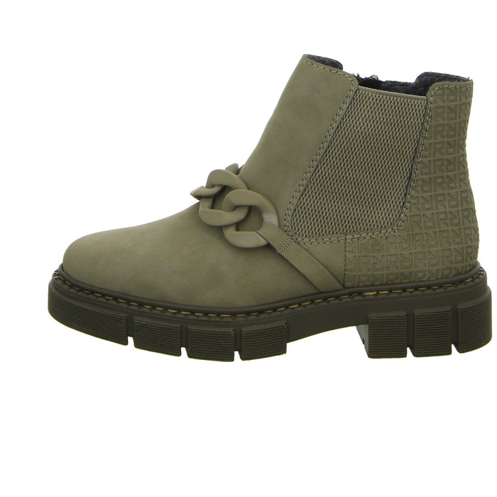 Rieker Schlupf-/Reißverschlußstiefelette Warmfutter bis 35mm Absatz (casual) - SchuhEggers.de
