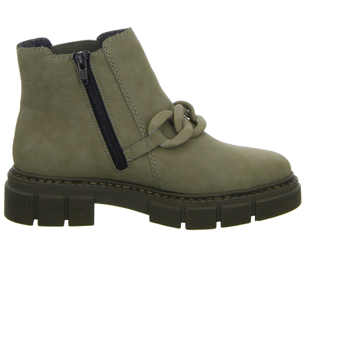 Rieker Schlupf-/Reißverschlußstiefelette Warmfutter bis 35mm Absatz (casual) - SchuhEggers.de