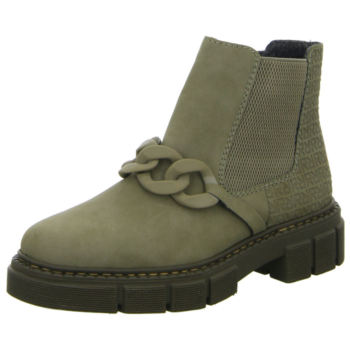 Rieker Schlupf-/Reißverschlußstiefelette Warmfutter bis 35mm Absatz (casual) - SchuhEggers.de
