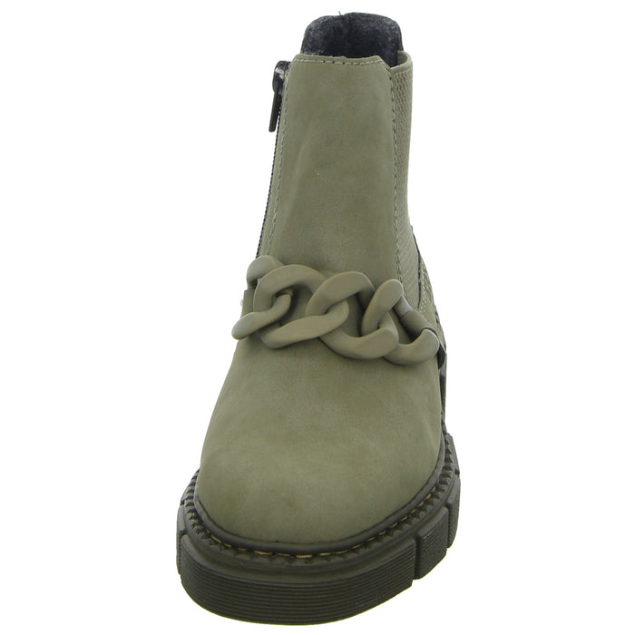 Rieker Schlupf-/Reißverschlußstiefelette Warmfutter bis 35mm Absatz (casual) - SchuhEggers.de